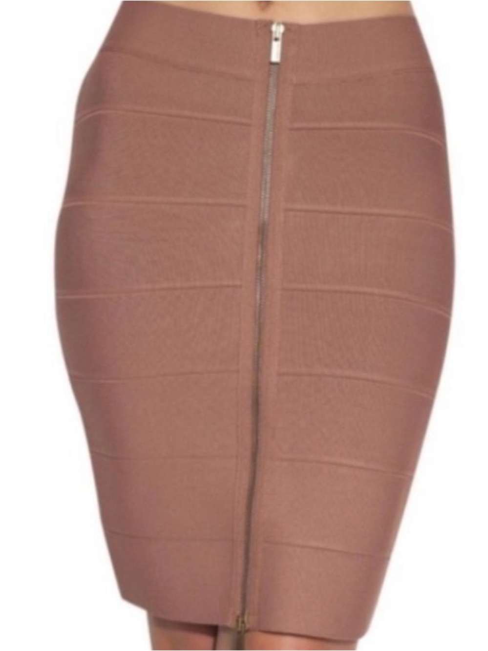 BCBGMazAzria Josey zip up skirt, toffee-NWT
